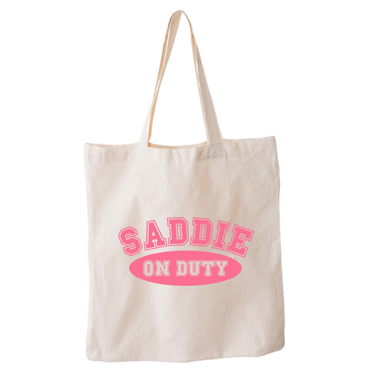 Saddie On Duty Tote Bag